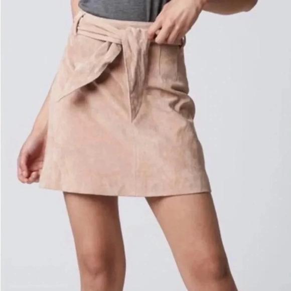 Blank NYC suede mini skirt blush pink size 25 - Picture 1 of 10